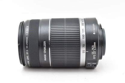 Canon EF-S 55-250mm F4-5.6 IS レンズ キヤノン EF-Sマウント