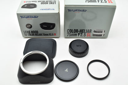 Voigtlander COLOR-HELIAR 75mm F2.5 SL レンズ ミノルタ MDマウント