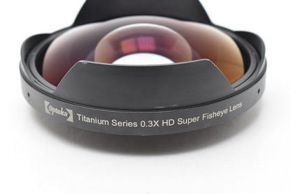 訳有品 Opteka Titanium Series 0.3X HD Super Fisheye Lens レンズ