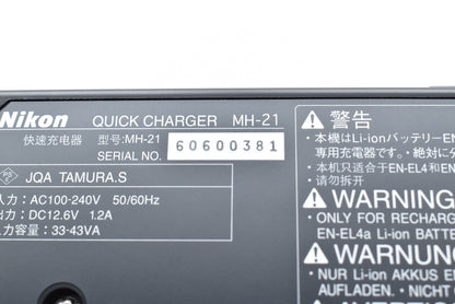 Nikon MH-21 EN-EL4a/EN-EL4用 バッテリーチャージャー ニコン