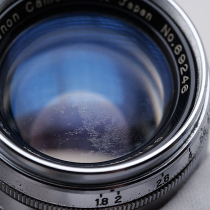 訳有品 Canon SERENAR 50mm F1.8 レンズ  L39マウント